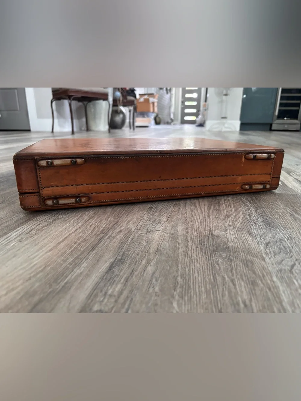 Vintage 1980s Hartmann Belting Leather Briefcase